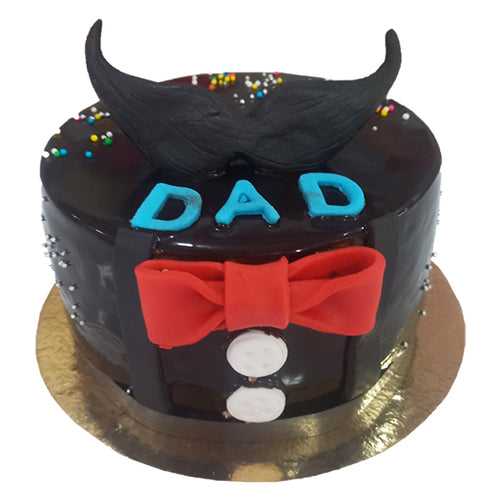 Big Mustache Cake (Chocolate)