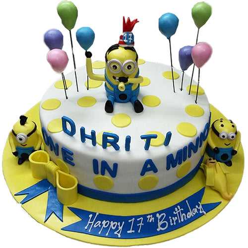 Minion Balloon Cake