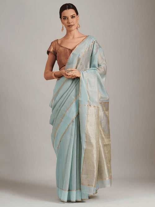 Green Silk Chanderi Saree