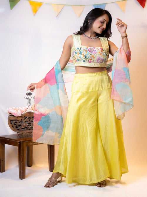 Parsi Yellow Co-Ord Set