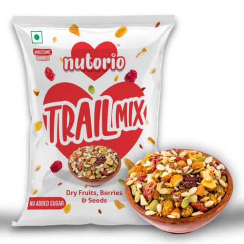 Nutorio Trail Mix 225-gram Roasted Snacks High Protein, Healthy Dry Fruits, Berries & Seeds for Eating, Workout Seeds, Multi Combo Snack (Trail Mix) (Pack 15 x 15gm Each)