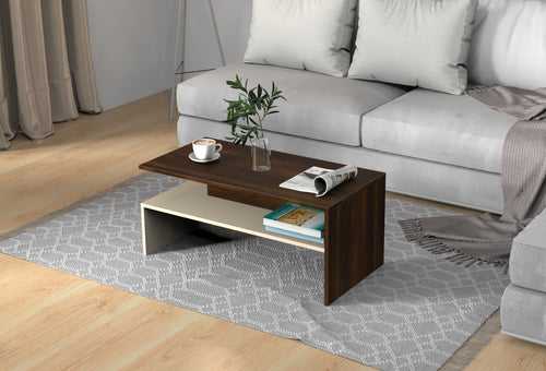 Taurley Coffee Table Center Table Eessentia Range Brown Maple & Beige