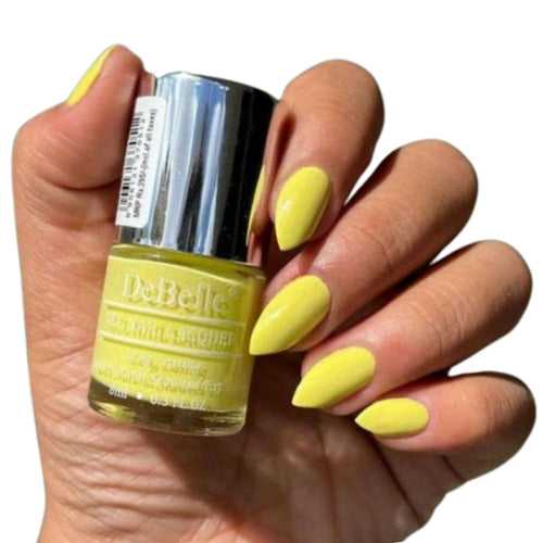 DeBelle Gel Nail Lacquer Lemon Tart (Lemon Yellow), 8ml
