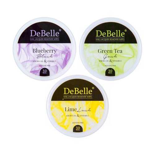 DeBelle Nail Lacquer Remover Wipes Combo of 3