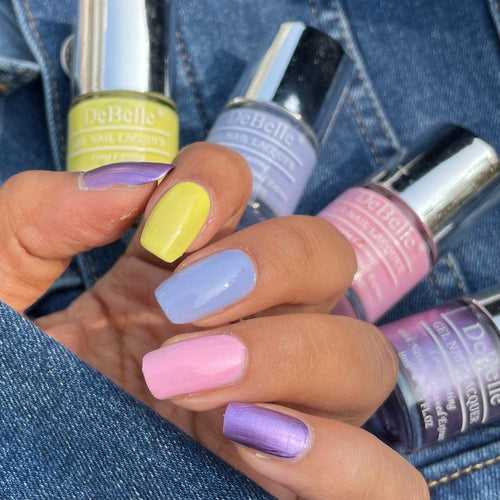 DeBelle Gel Nail Lacquers combo of 4 - Fiery Melon Pastels