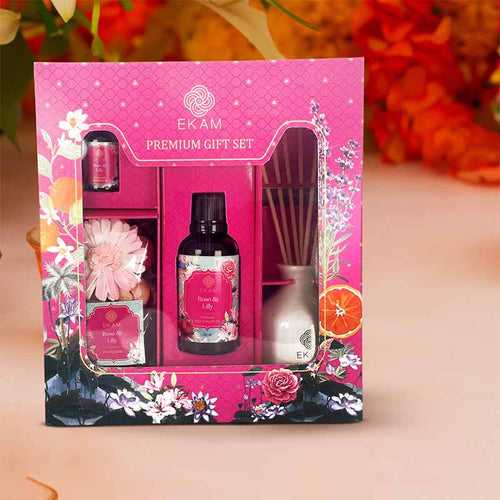Reed Diffuser & Potpourri Gift Set | Rose & Lilly Scent