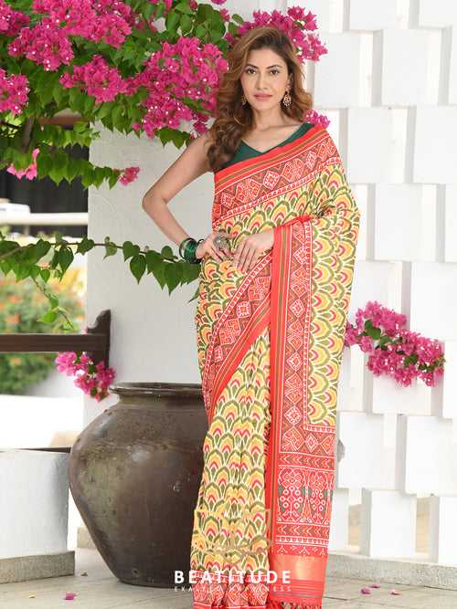 Multicolor Woven Patola Saree