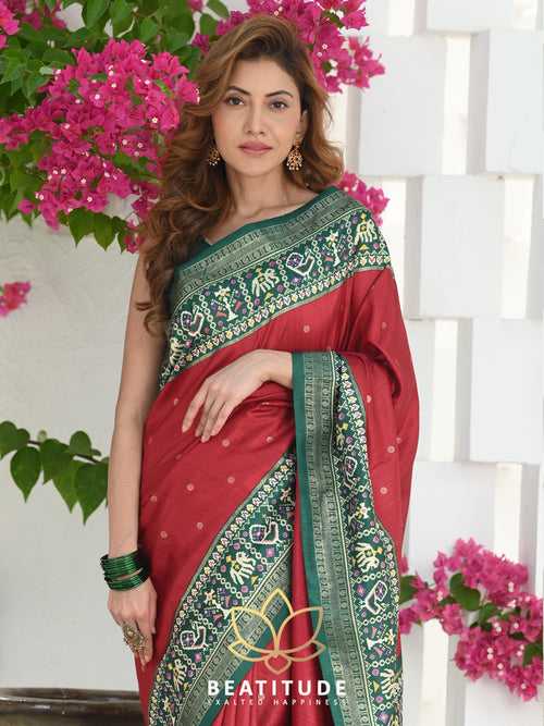 Red Woven Patola Saree