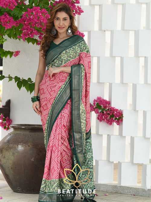 Multicolor Woven Patola Saree