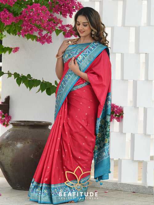 Red Woven Patola Saree