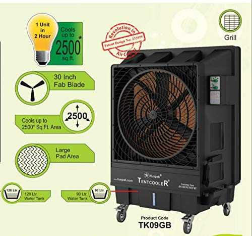 Nuspak Commercial Air Cooler 30" Fan with 120 litre Capacity