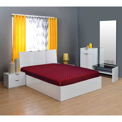 Nilkamal Executive 5-inch Single Size Foam Mattress (Maroon, 72x36x5)