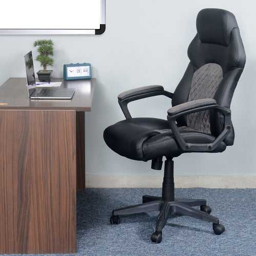 Nilkamal Lyon High Back Office Chair (Black)