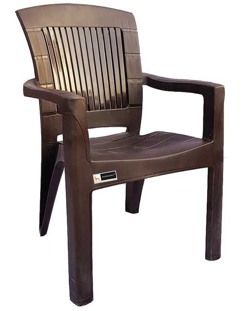 Choice Jaguar Plastic Chair (Weather Brown) Long Back Support