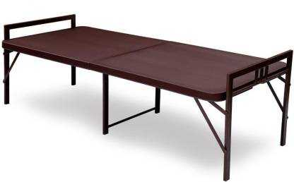 Supreme Smart Folding Bed for Guest with Powder Coating Paint (Brown)
