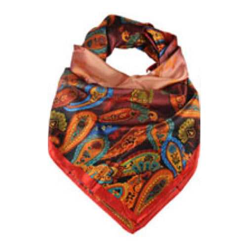 Paisley Print Silk Scarf