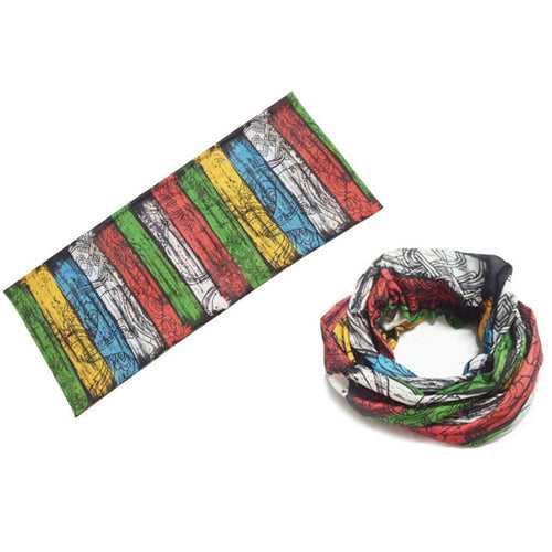 Striped Pattern Sports Scarf/Headband