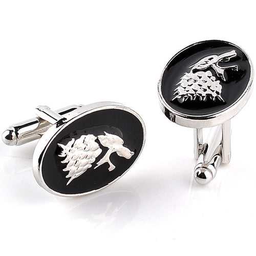 House Stark Wolf Head Cufflinks