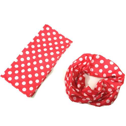 Polka Dotted Sports Scarf/Headband