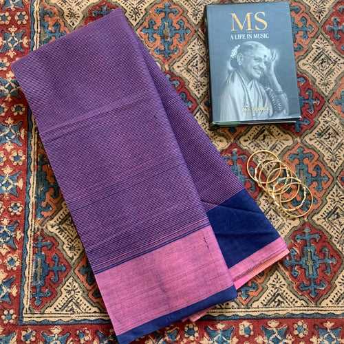 Royal rhapsody - Handwoven Mangalgiri Cotton saree