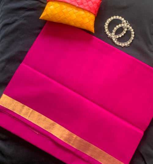 Keerthana - Handwoven Venkatagiri saree with slim border