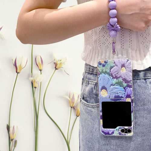 Cute Floral Glossy Lanyard Cover