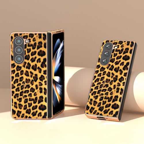 Leopard Print Gold Electroplated Cover