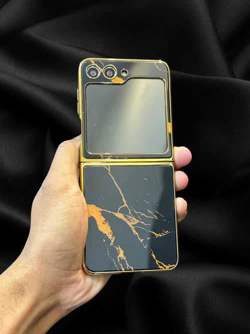 Royal Gold Plated Marble Pattern Luxury Cover