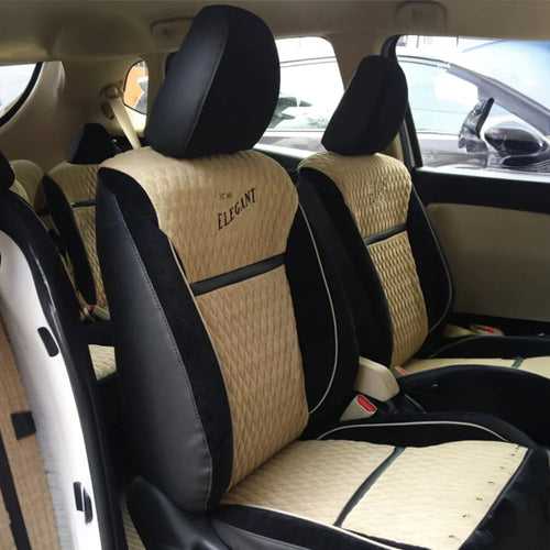 Comfy Vintage Fabric Car Seat Cover For Toyota Etios with Free Set of 4 Comfy Cushion