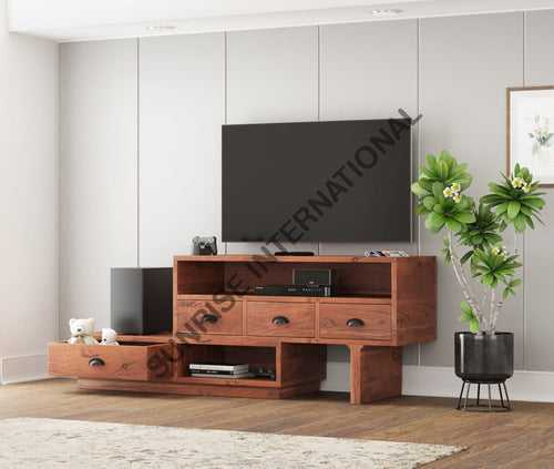 Solid Acacia Wood Long Wooden TV cabinet / TV unit !