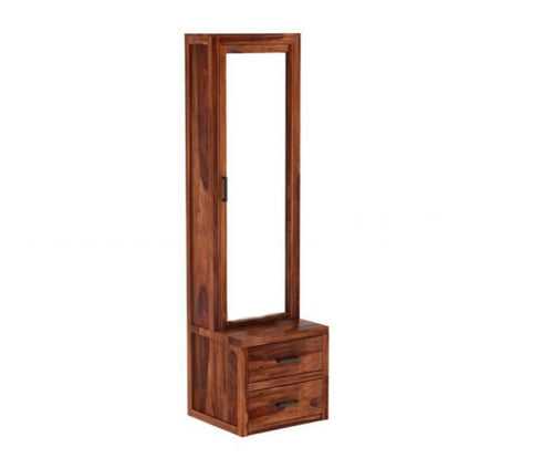 Contemporary Wooden Dressing table with storage door Mirror Frame