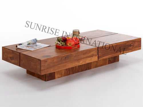 Handmade Wooden Rectangular Coffee Center table (SUN-WTC451)