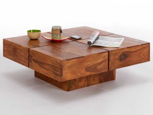 Handmade Wooden Square Coffee Center table (SUN-WTC450)