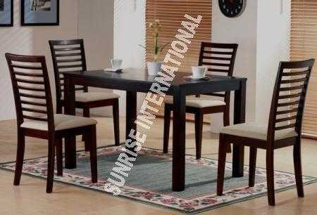 Modern Wooden Dining Table with 4 cushioned Chair set  !!