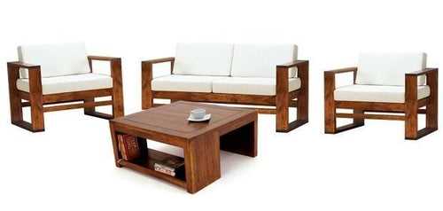 NEW Stylish Wooden Sofa set 2 + 1 + 1 with 1 SQUARE Table !!