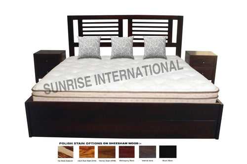 Storage Bed - Wooden Indian King Size Double Bed with storage under mattress  !!