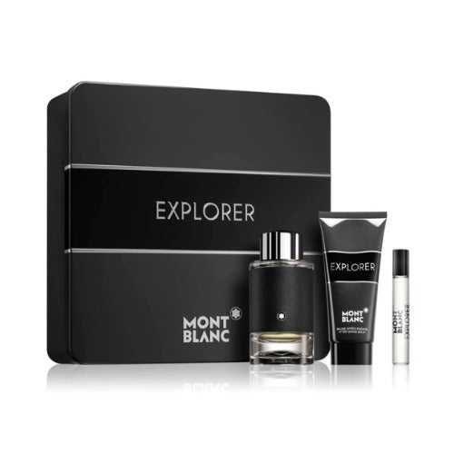 Mont Blanc Explorer Eau De Parfum 100ml 3pc Gift Set For Men