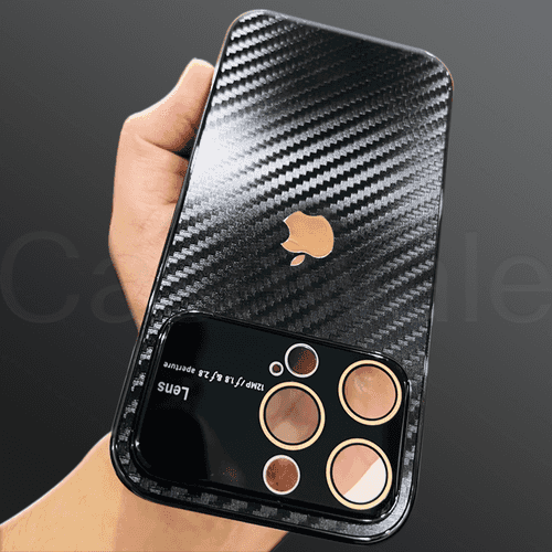 iPhone 14 Series Lens Edition Carbon Fiber Phone Case