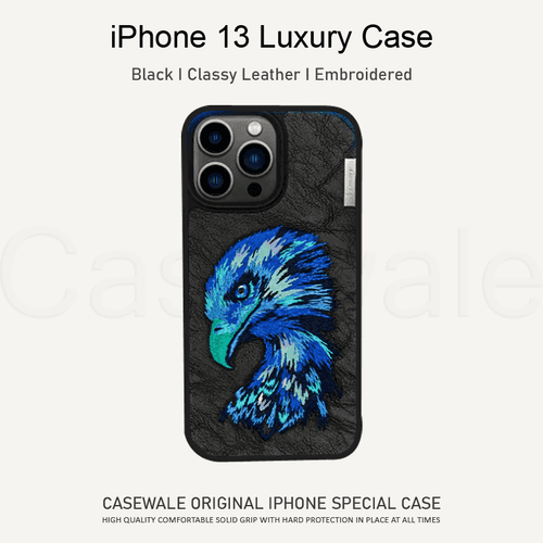 iPhone 13 Series Nimmy 3D Embroidered Leather Case