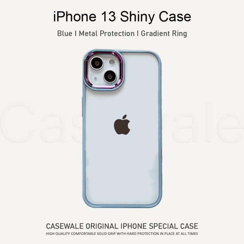 iPhone 13 Series Gradient Metal Camera Ring Protection Case