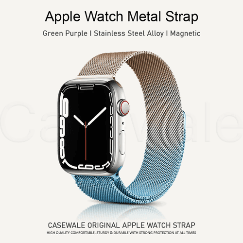 Apple Watch Series Stainless Steel Alloy Magnetic Dual Shade Strap