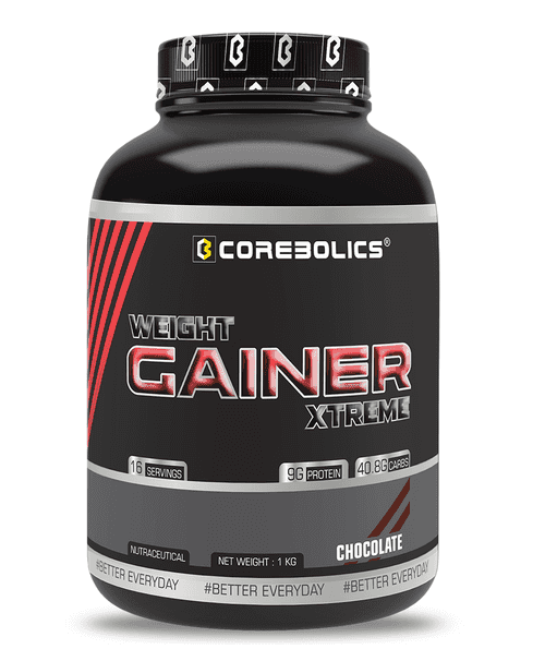 Corebolics Weight Gainer Xtreme(Chocolate, 1 kg, 16 Servings)