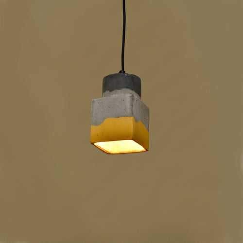 Cubicask Pendant Lamp (Mustard Gradation)