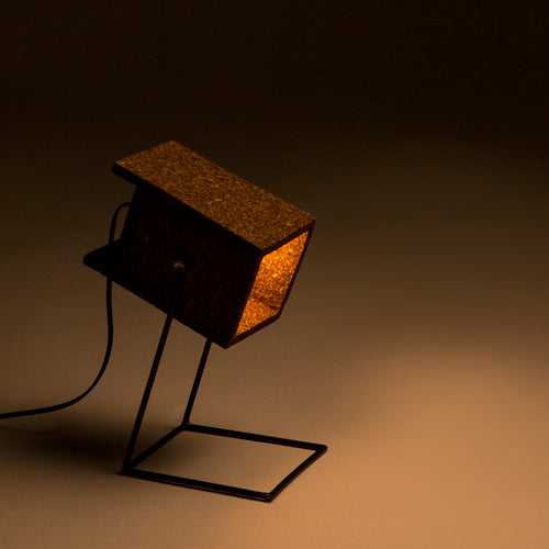 Cork Sleek Table Lamp Dark