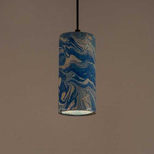 Azure Dappled Icicle Pendant Lamp