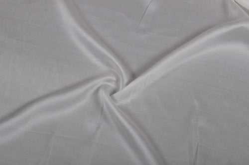White Plain Viscose Modal Satin Fabric
