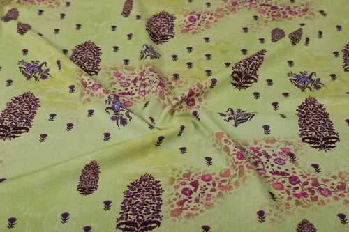 Multicolor Floral Viscose Modal Fabric