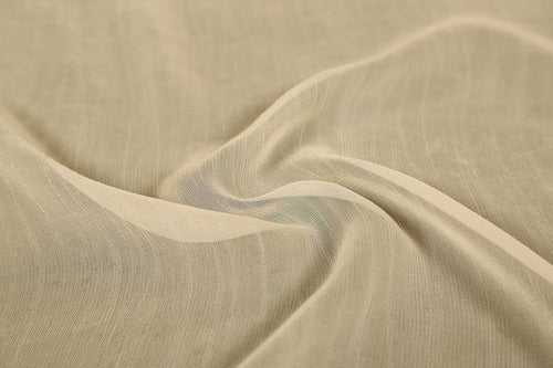 Cream Plain Georgette Viscose Fabric