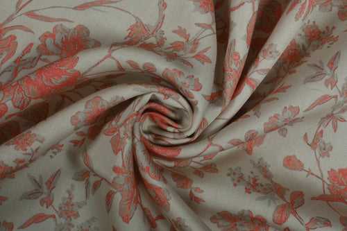 Multicolor Floral Printed Viscose Twill Fabric