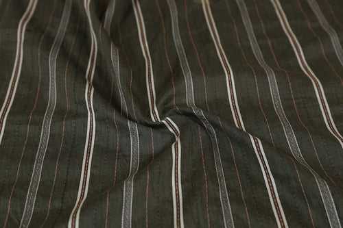 Multicolor Stripes Viscose Dobby Fabric